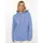 Zwillingsherz Hoodie "Kleiner Dackel", Damen, Gr. S/M, blau (mittelblau), angeraute Sweatware, Obermaterial: 50% Baumwolle, 50% Polyester, unifarben, Sweatshirts Hoodie, "Dackel"-Stickerei, bedruckter Kordelzug, Kängurutasche