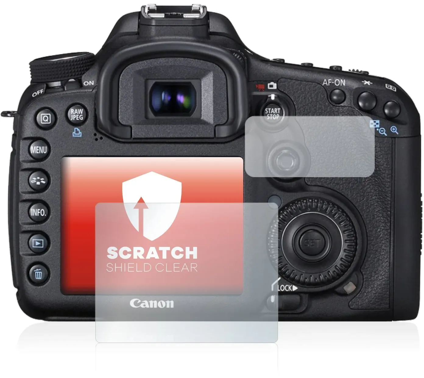 upscreen Schutzfolie für Canon EOS 7D – Kristall-klar, Kratzschutz, Anti-Fingerprint