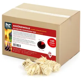 Höfer Chemie 4x 100 pcs. 100 Stk. Anzündwolle