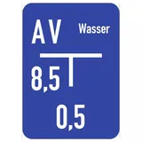 König Werbeanlagen Wasser-Hinweisschild (C) 10 x 14 cm
