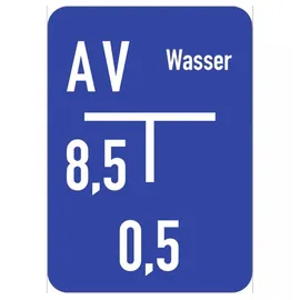 König Werbeanlagen Wasser-Hinweisschild (C) 10 x 14 cm