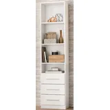 Rauch Mehrzweckregal »Regal Bücherregal Bücherschrank Standregal Aufbewahrungsregal MINOSA«, Breite 47 cm mit 3 Außenschubkästen sowie 3 Böden MADE IN GERMANY