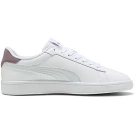 Puma Smash 3.0 L Herren Weiß/Silber/Plum Jam 39