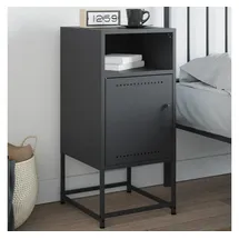 vidaXL Nachttisch Anthrazit 36x39x78 cm Stahl