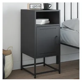 vidaXL Nachttisch Anthrazit 36x39x78 cm Stahl