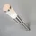 QAZQA Außenleuchte Stahl 110 cm inkl. E27 LED-Lampe silber