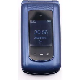 Uleway Seniorenhandy Klapphandy Großtasten Dual Display Handy (Blau)