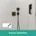 Hansgrohe FixFit E Wandanschluss mit Brausehalter Mattschwarz 26889670