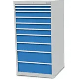 Bedrunka+Hirth Schubladenschrank T736 R 24-24 mit 10 Schubladen 2x50 4x100 2x150 2x200 mm