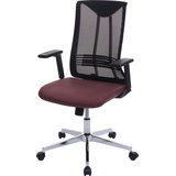 MCW Bürostuhl MCW-J53, Drehstuhl Schreibtischstuhl, ergonomisch Kunstleder bordeaux-rot