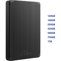 UnionSine externe Festplatte 2,5 USB 3.0 250GB 500GB 1 TB PC Windows Mac Linux