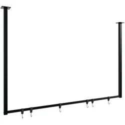 CLP Kleiderstange Fenton mit 6 Kleiderhaken 120x80 cm