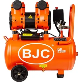 BJC Druckluft Kompressor 24L 8 BAR Ölfrei Luftkompressor 2 Kolben Flüsterkompressor Abschaltautomatik