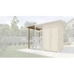 Weka Garten [Q] Erweiterung Model [Family] Fahrradunterstand-naturbelassen