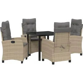 vidaXL Garten Essgruppe 5-tlg. Beige