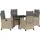 vidaXL Garten Essgruppe 5-tlg. Beige