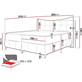 Mirjan24 Nova 200 x 200 cm H3 Grau