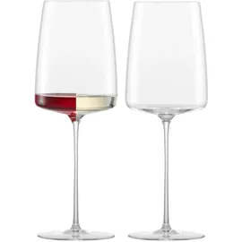 Schott Zwiesel Zwiesel Glas Weinglas leicht & frisch Simplify (2-er Set), in Handarbeit mundgeblasene Weingläser, Transparent
