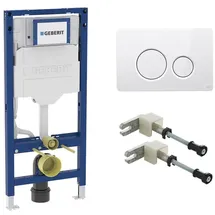 Geberit Duofix WC-Montageelement H: 112 cm, Viverso v801 Betätigungsplatte, Montage-& Anschlusszubehör,