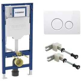 Geberit Duofix WC-Montageelement H: 112 cm, Viverso v801 Betätigungsplatte, Montage-& Anschlusszubehör,