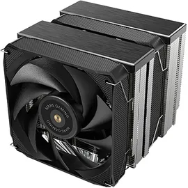 Mars Gaming MCPU-XU6, CPU-Kühler Doppelturm, TDP 350W, 2x Hybridflügel-Lüfter und Hyperbalanciertes Kupfer-FDB-Lager, 6 Heatpipes mit HCT ULTRA Technologie, Universeller Multisocket, Schwarz