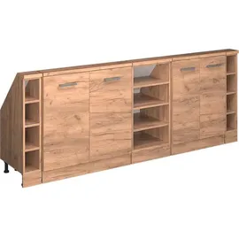 Vicco Dachschrägenschrank-Set Rion, Goldkraft Eiche, 5er Set