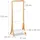 Relaxdays Handtuchhalter mit Ablage Natur/weiß 103x41x28 cm