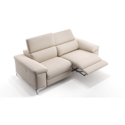 Stoffsofa kleine Couch Garnitur VENOSA - beige