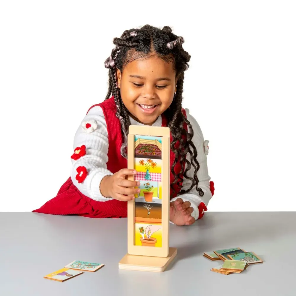 Lebenszyklus Lernspiel Set Entwicklung der Natur - 4 Stufen, pädagogisch, Kunststoff - Toys for Life, ideal für Kinder