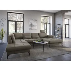 Kopfstütze SIT & MORE "Bendigo", braun (schlamm), B:50cm H:25cm T:12cm, Polsterauflagen, Kopfstütze Sofa-Zubehör
