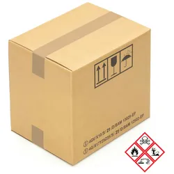 KK Verpackungen 580 Gefahrgut Kartons 325 x 245 x 300 mm Wellpappe Versandkartons Gefahrstoffe