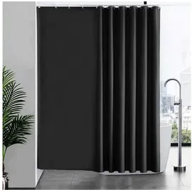 Furlinic Duschvorhang Überlänge 244 x 200 cm schwarz
