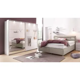 Westfalia Schlafkomfort Boxspringbett 200 x 200 cm H2 Beige