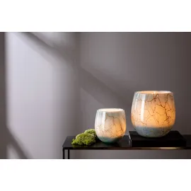 Fink Kerzenhalter), Vase oder Windlicht, COSMIC Opalglas Grün (17cm)