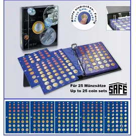 Schwäbische Albumfabrik Münzalbum-EURO-Kursmünzensätze-TOPset 1-2-5-10-20-50-Cent-1-2-Euro-SAFE 7817
