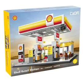 CaDA Bricks Shell Tankstelle 128-tlg.