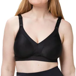 Sport-BH mittlerer Halt - Wellness N SCHWARZ 95C