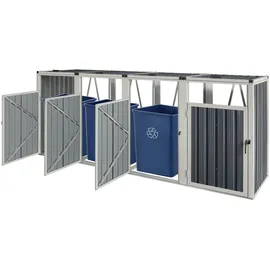 pro.tec Mülltonnenbox Tarbek 292 x 121 x 82 cm anthrazit