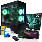 SYSTEMTREFF Gaming Komplett PC - Core Ultra 7 270K Plus - Nvidia GeForce RTX 5060 Ti 8GB - 16GB DDR5 - 1TB NVMe - 27 Zoll TFT - Desktop