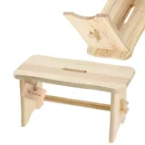 Kadax Holzhocker 20 x 39 cm Beige