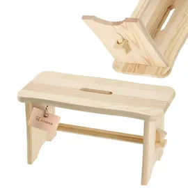 Kadax Holzhocker 20 x 39 cm Beige
