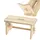Kadax Holzhocker 20 x 39 cm Beige
