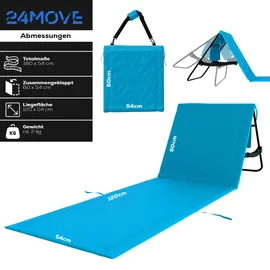 24move Campingliege 2er Set Blau