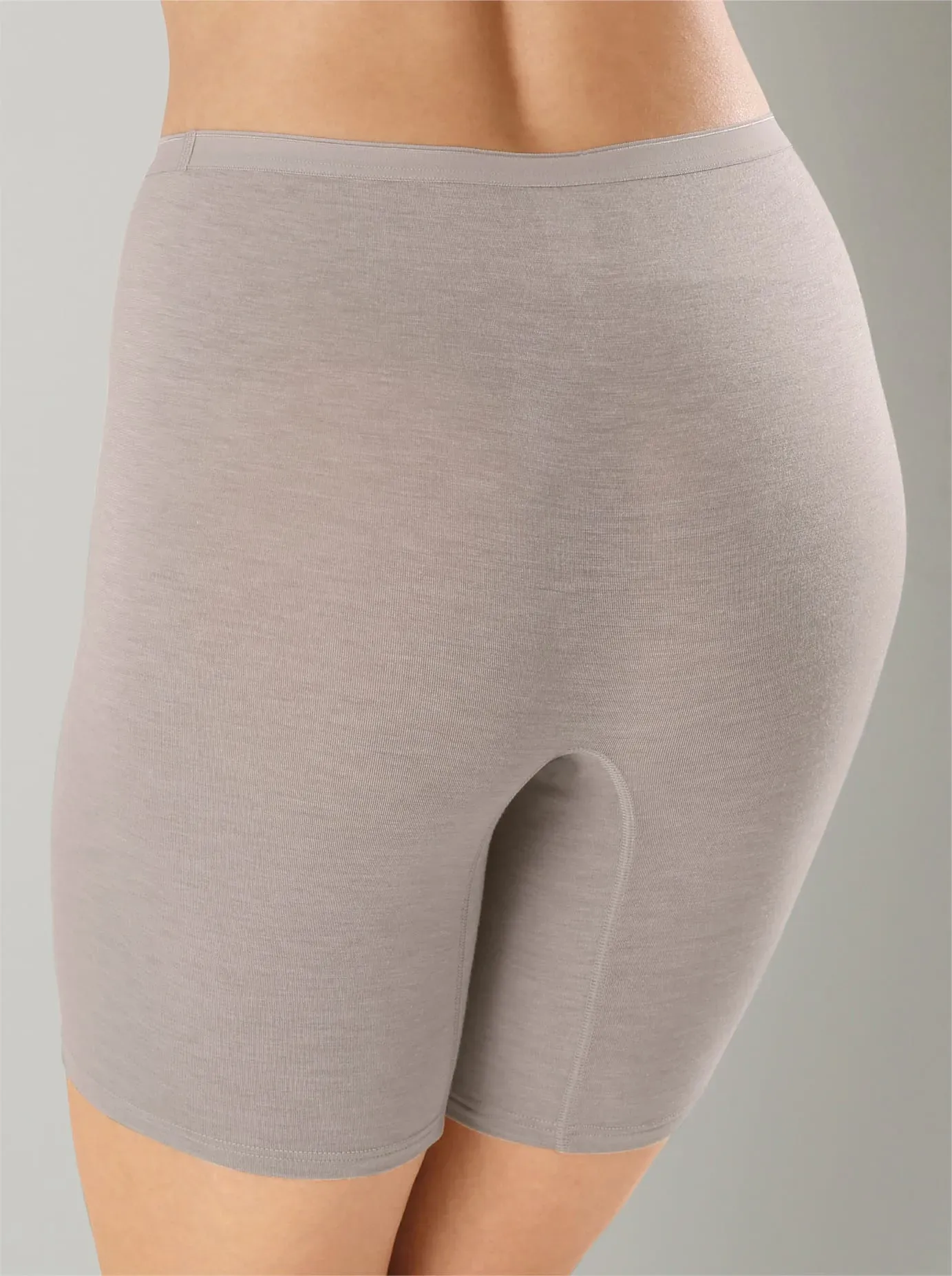 Lange Unterhose SPEIDEL, Damen, Gr. 42, 2 Stk., beige (beige, meliert), 63% Viskose, 30% Polyamid, 7% Elasthan, Unterhosen Lange Unterhose