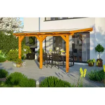 SKANHOLZ Terrassenüberdachung Andria 434 x 250 cm eiche hell
