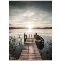 Reinders! Reinders Wandbild 50 x 70 cm Scandic Jetty Holz Blau