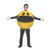 Funidelia | Pac-Man Kostüm 100% OFFIZIELLE für Herren und Damen Größe Einheitsgröße Games, 80er Jahre, Arcade - Farben: Gelb, Zubehör für Kostüm - Lustige Kostüme für deine Partys