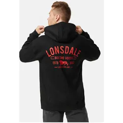 Lonsdale Herren Kapuzensweatjacke mit Reißverschluss Oversize LATHERON