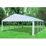 Partyzelt Pavillon 6x8m Weiss PVC Festzelt wasserdicht Bierzelt Vereinszelt