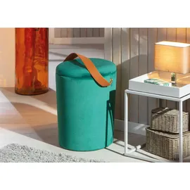 Interlink Hocker Textil 35 x 45 x 35 cm Grün